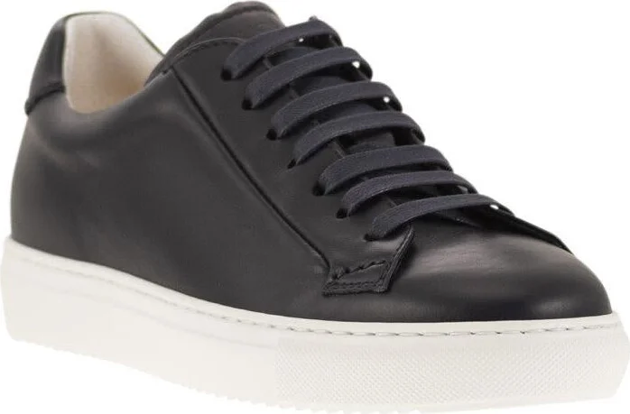 Doucal's Smooth Leather Trainers - Image 2