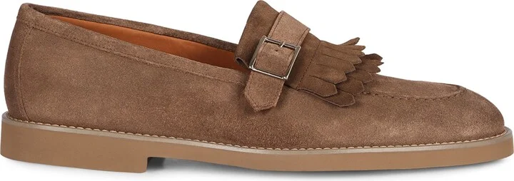 Doucal's Suede Monk-Strap Shoes - Image 2