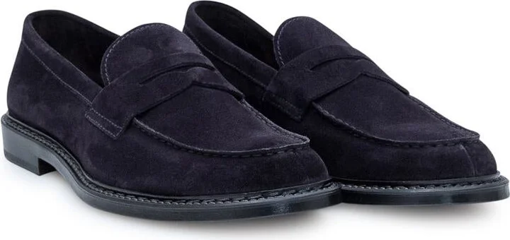 Doucal's Suede Penny Loafers - Image 2
