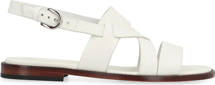 Doucal's Tropic Leather Sandals - Image 2