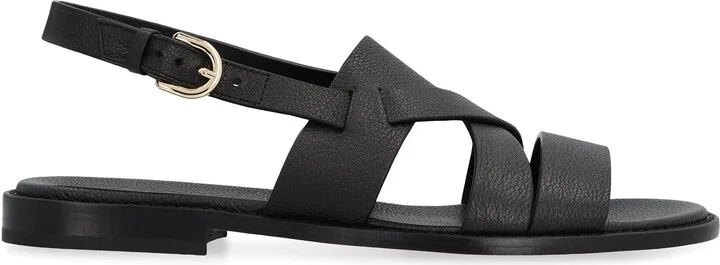 Doucal's Tropic Leather Sandals - Image 2