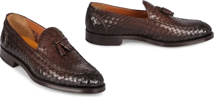Doucal's Woven Leather Loafers - Image 3
