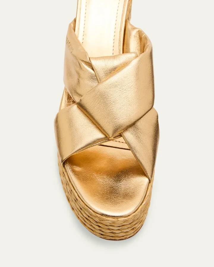 Douglas Metallic Espadrille Platform Sandals - Image 4