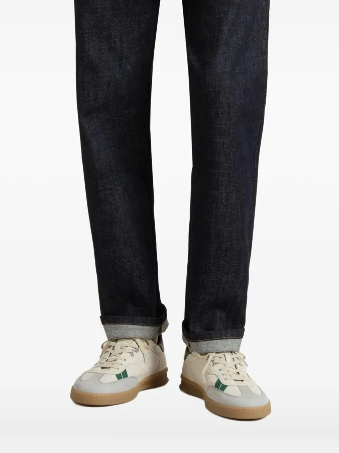 Doulbleu leather stripe sneakers - Image 5