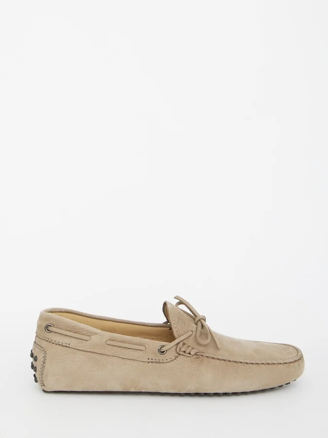 Dove-colored Gommino Loafers