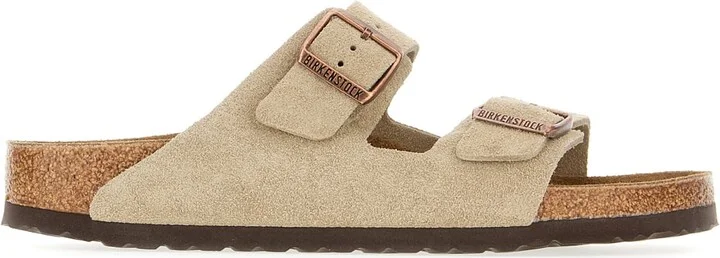 Dove Grey Suede Arizona Sandals