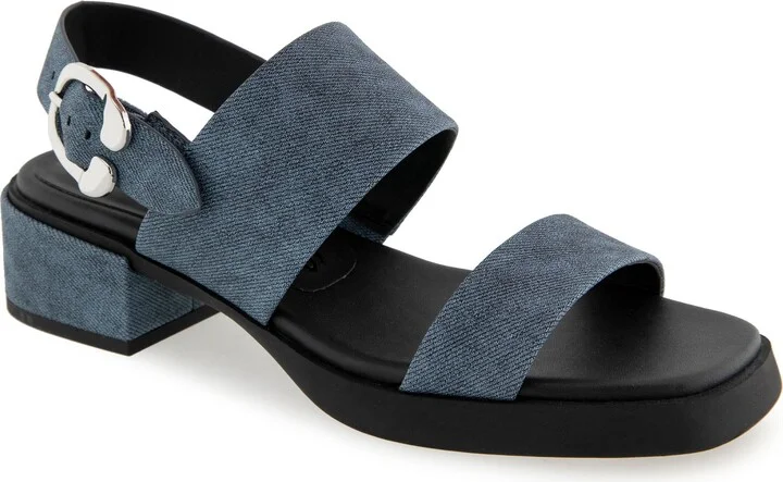 BLUE JEAN FAUX LEATHER