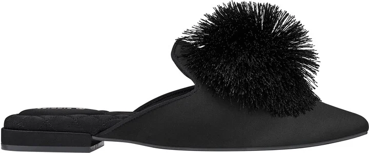 Dove Satin Mule - Image 3
