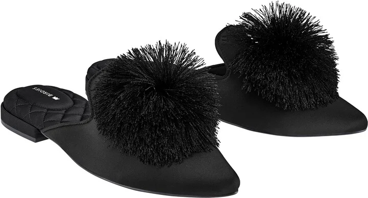 Dove Satin Mule - Image 7