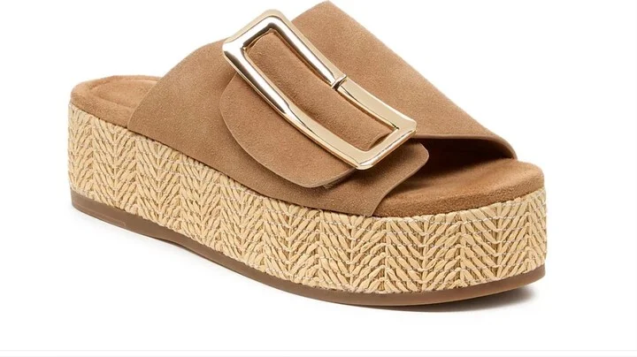 Dover Bison Suede Platform Sandals