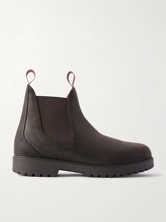 Dover Walk Brushed-Leather Chelsea Boots