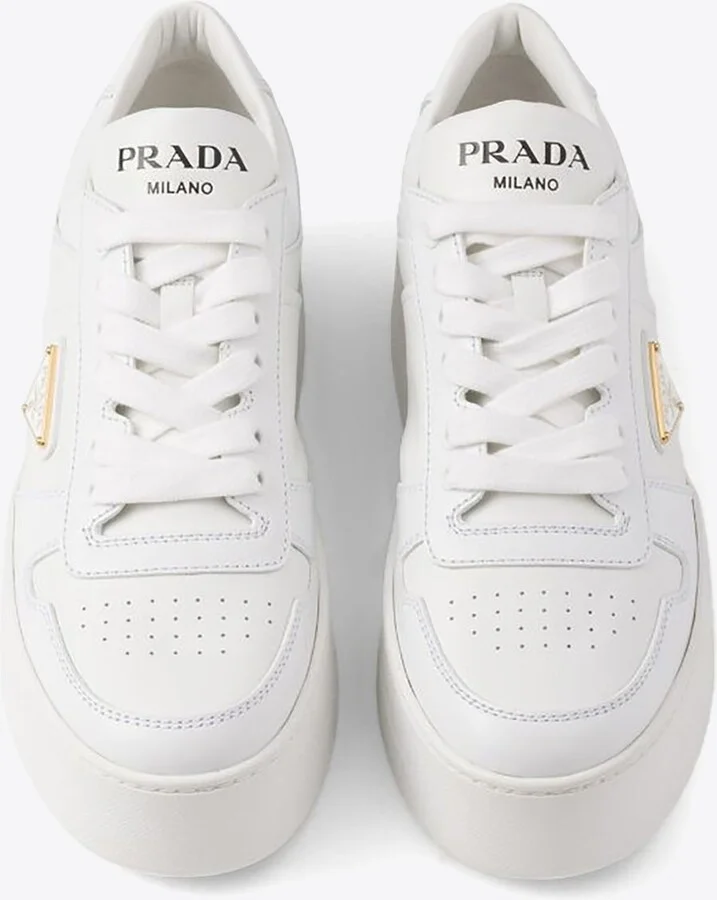 Downtown Bold Leather Low-Top Sneakers - Image 3