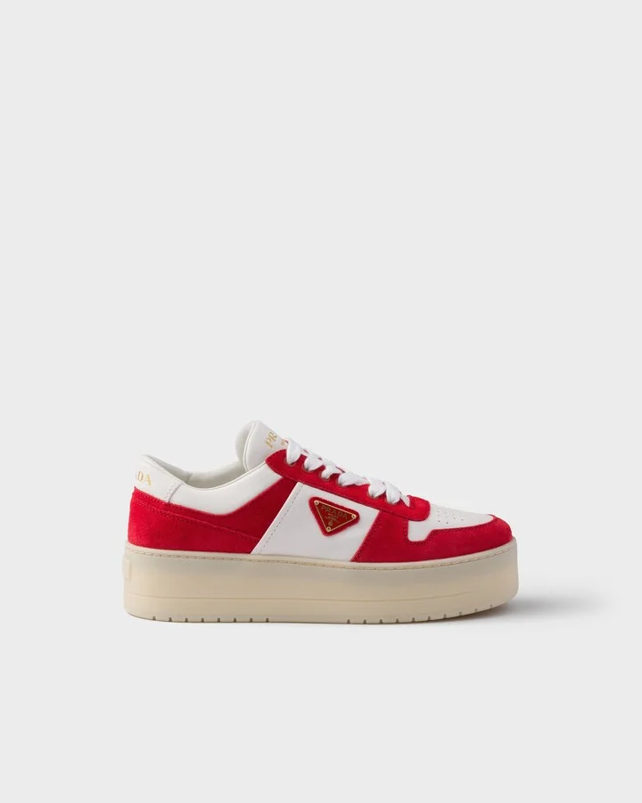 Downtown Bold nappa leather and suede sneakers - Image 2