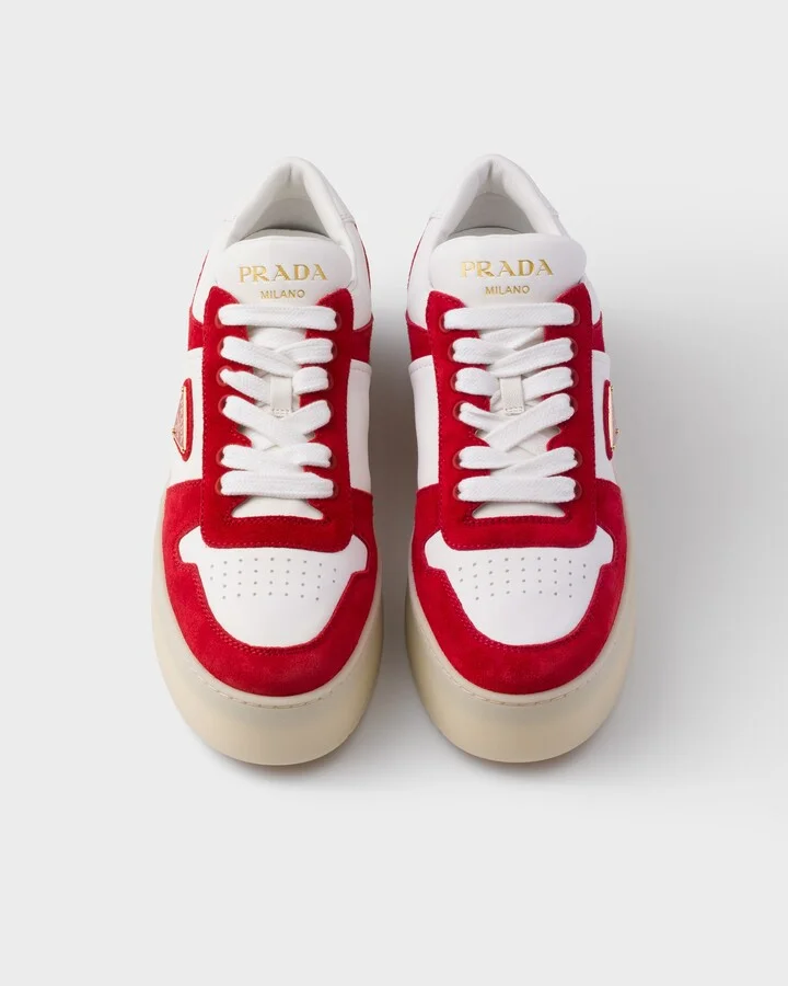 Downtown Bold nappa leather and suede sneakers - Image 3