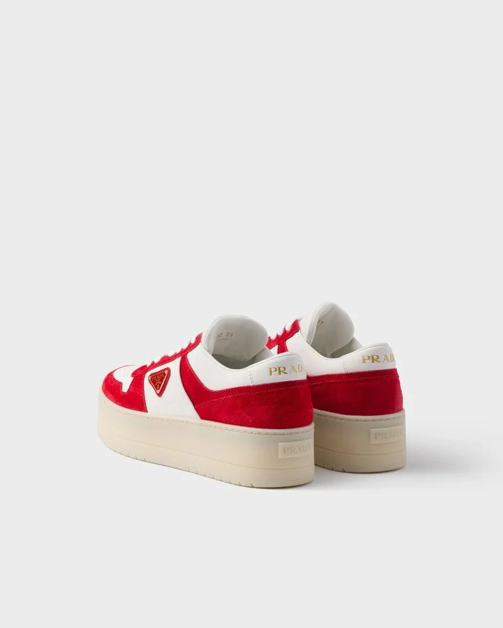 Downtown Bold nappa leather and suede sneakers - Image 4