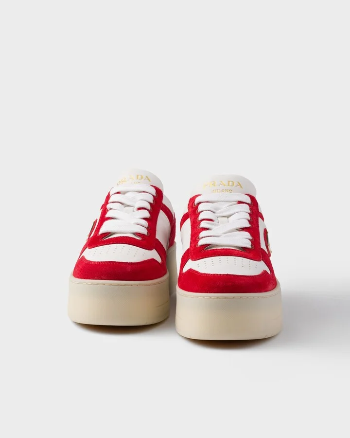 Downtown Bold nappa leather and suede sneakers - Image 5