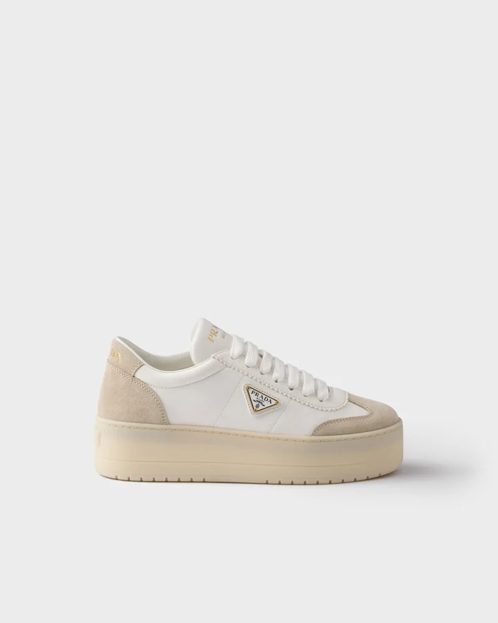 Downtown Bold nappa leather and suede sneakers - Image 2