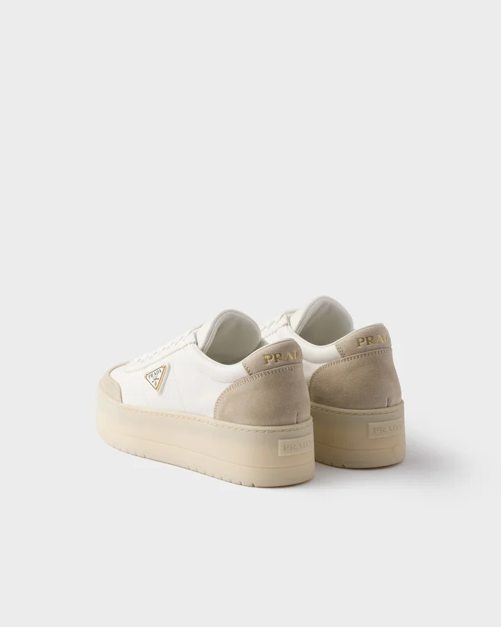 Downtown Bold nappa leather and suede sneakers - Image 4