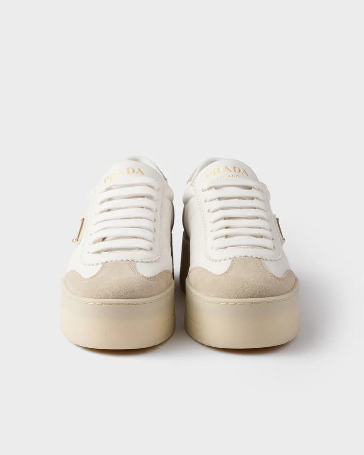 Downtown Bold nappa leather and suede sneakers - Image 5