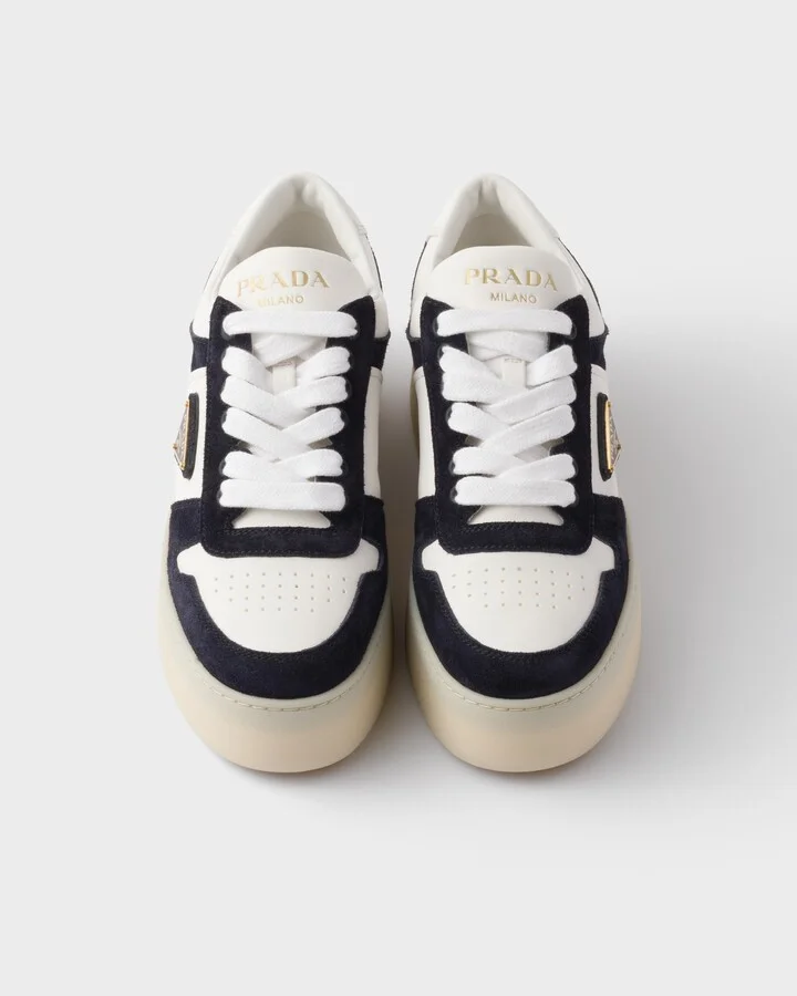 Downtown Bold nappa leather and suede sneakers - Image 3