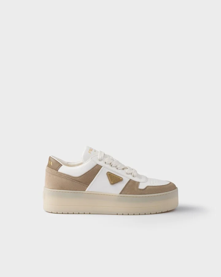 Downtown Bold nappa leather and suede sneakers - Image 2