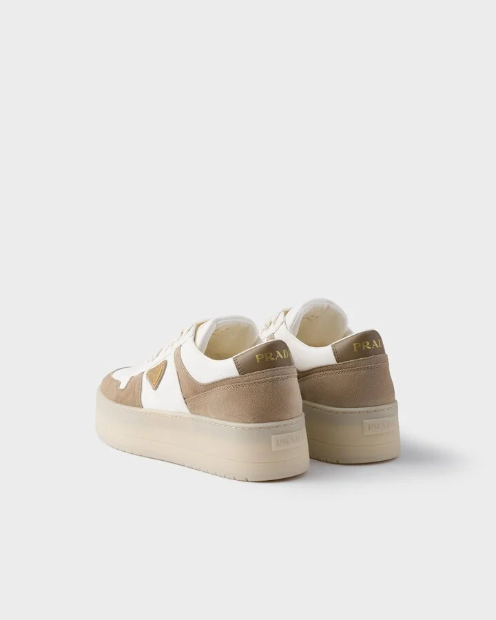 Downtown Bold nappa leather and suede sneakers - Image 4