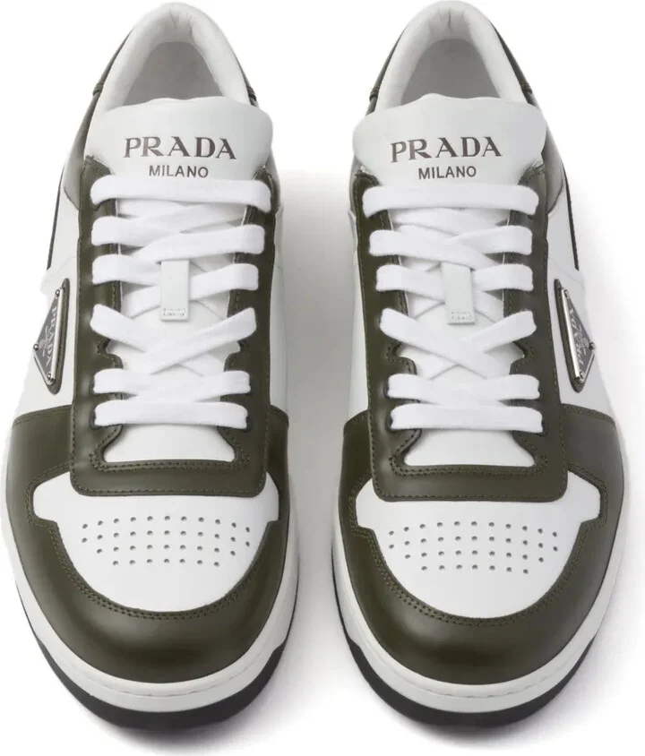 Downtown colour-block leather sneakers - Image 4