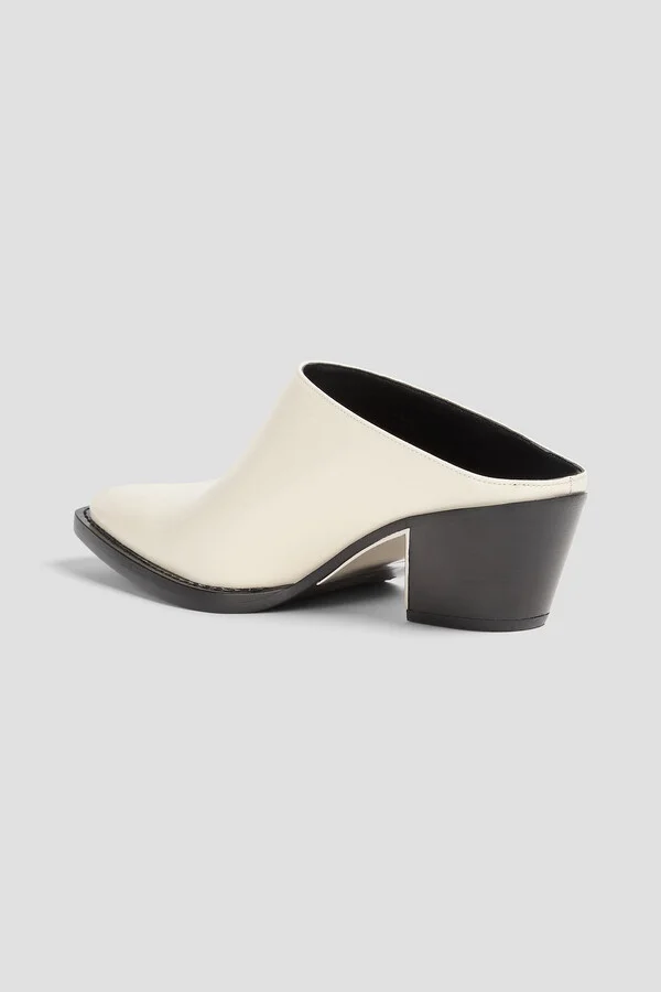 Downtown glossed-leather mules - Image 3