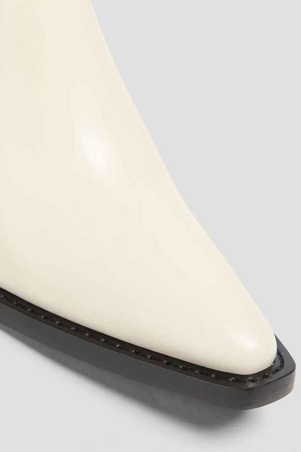 Downtown glossed-leather mules - Image 4