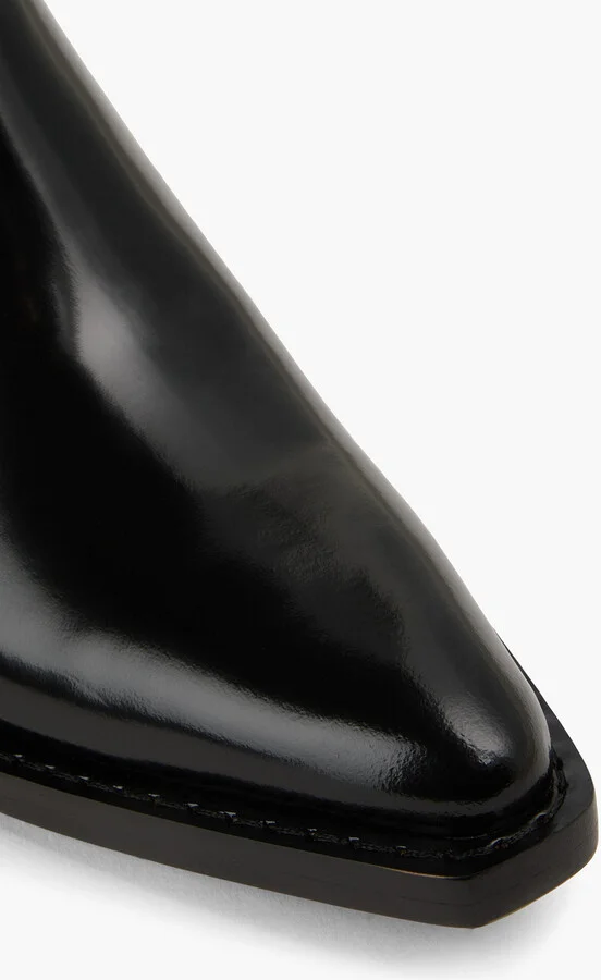Downtown glossed-leather mules - Image 7