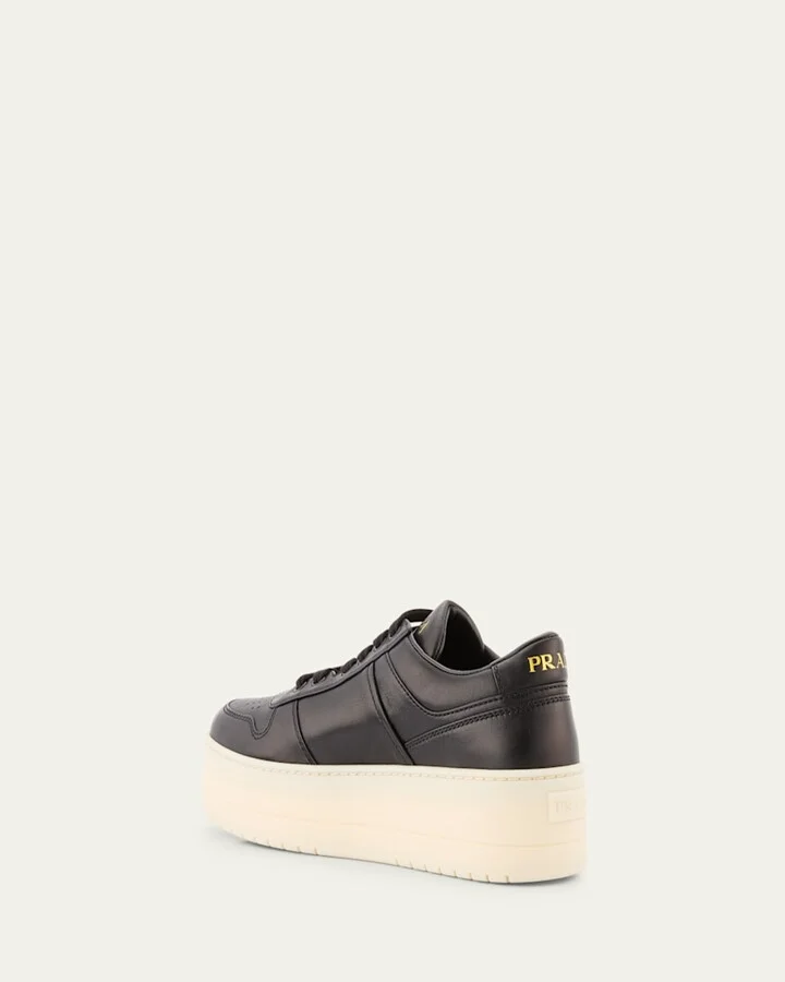 Downtown Leather Low-Top Platform Sneakers - Image 7