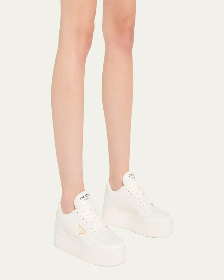 Downtown Leather Low-Top Sneakers - Image 2