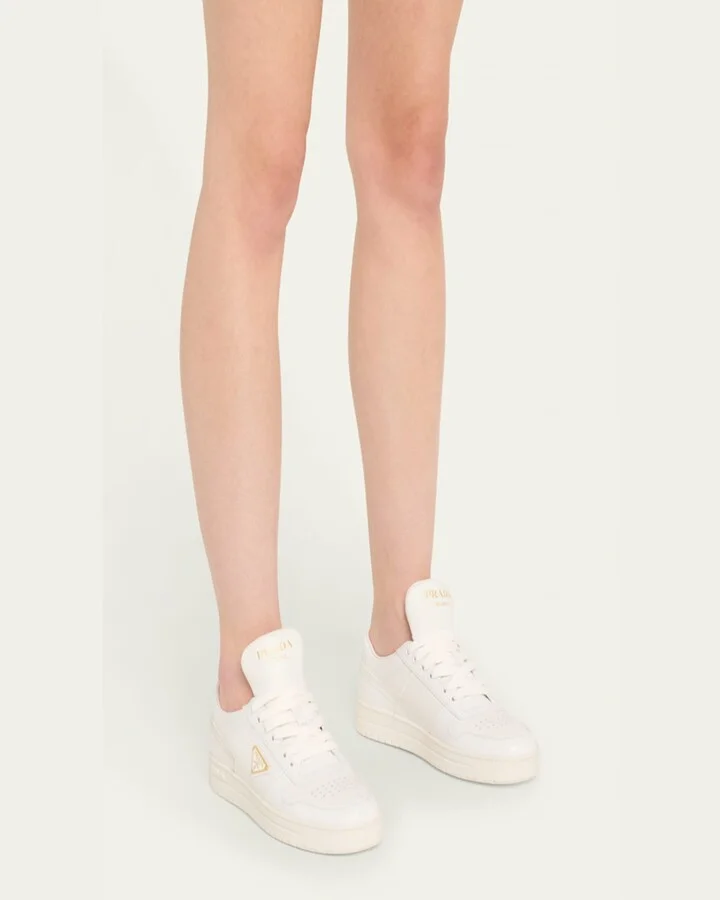 Downtown Leather Low-Top Sneakers - Image 9