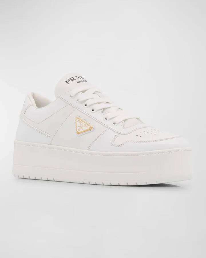 Downtown Leather Low-Top Sneakers - Image 4