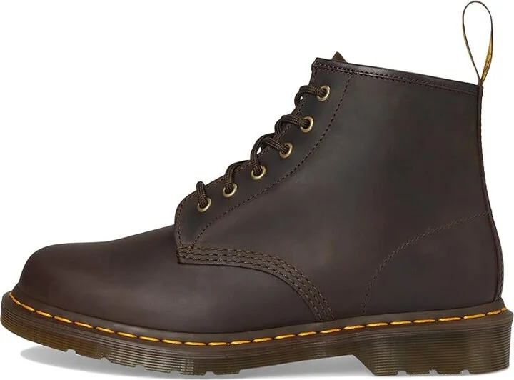 Dr. Martens 101 Shoes Dark Brown Crazy Horse : UK 3 (US Men's 4 - Women's 5) Medium, Leather - Image 6