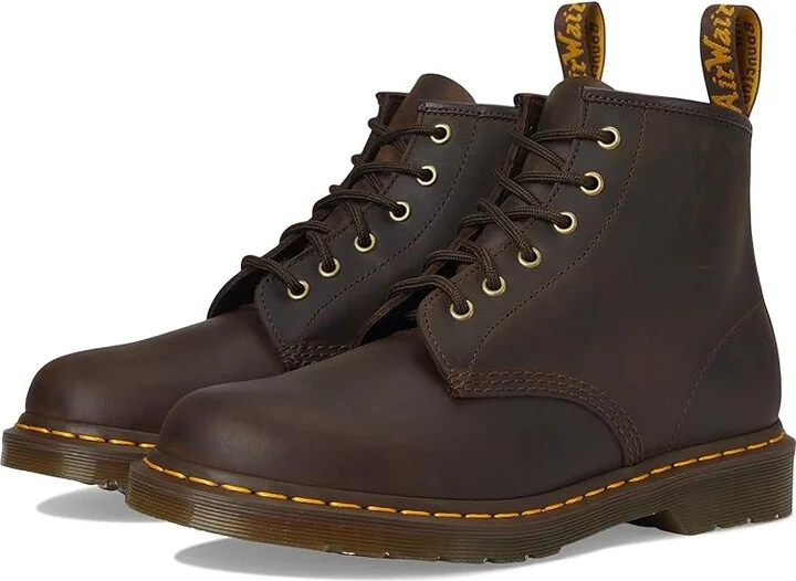 Dr. Martens 101 Shoes Dark Brown Crazy Horse : UK 3 (US Men's 4 - Women's 5) Medium, Leather