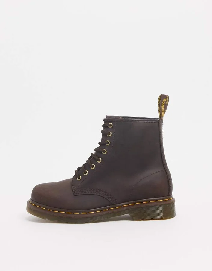 Dr Martens 1460 8-eye boots in brown - Image 2