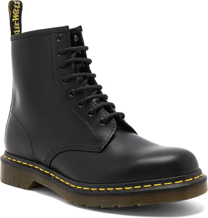 Dr. Martens 1460 8 Eye Leather Boots in Black - Image 2