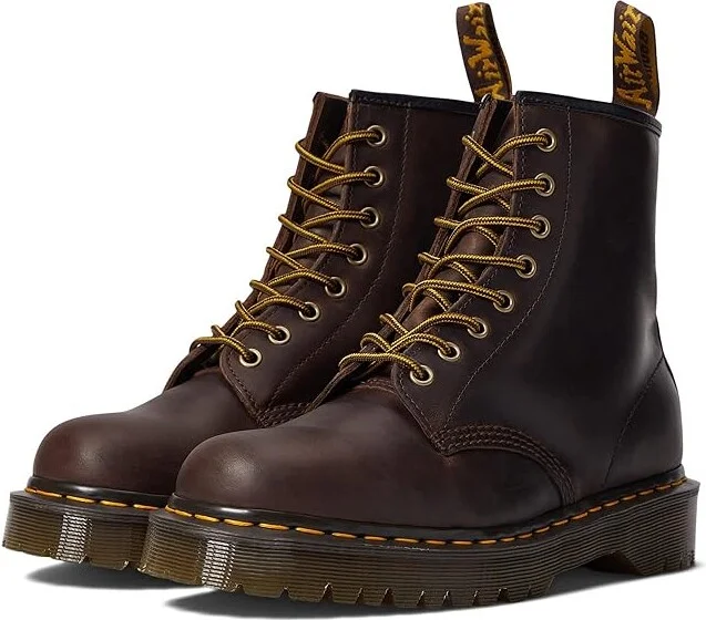 Dr. Martens 1460 Bex Shoes Dark Brown Crazy Horse : UK 3 (US Men's 4 - Women's 5) Medium, Leather