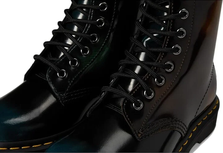 Dr. Martens 1460 Brush Leather Boots Boots Black : UK 3 (US Men's 4 - Women's 5) Medium - Image 7