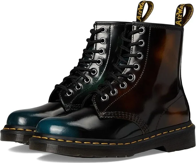 Dr. Martens 1460 Brush Leather Boots Boots Black : UK 3 (US Men's 4 - Women's 5) Medium
