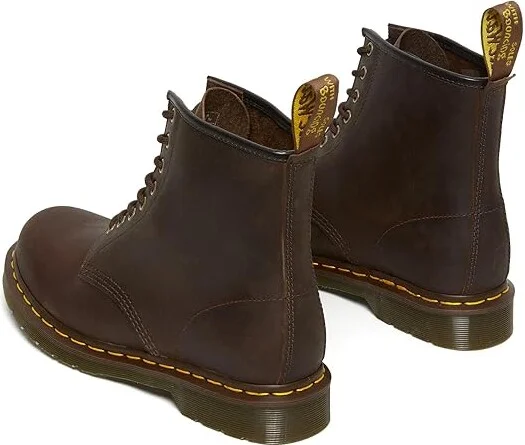 Dr. Martens 1460 Crazy Horse Leather Boots Boots Dark Brown Crazy Horse : UK 6 (US Men's 7 - US Women's 8) Medium - Image 5