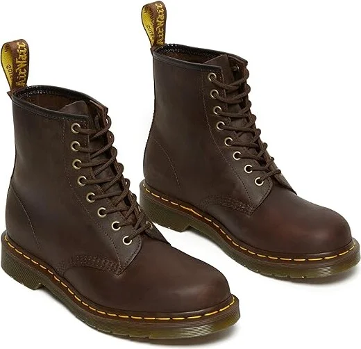 Dr. Martens 1460 Crazy Horse Leather Boots Boots Dark Brown Crazy Horse : UK 6 (US Men's 7 - US Women's 8) Medium