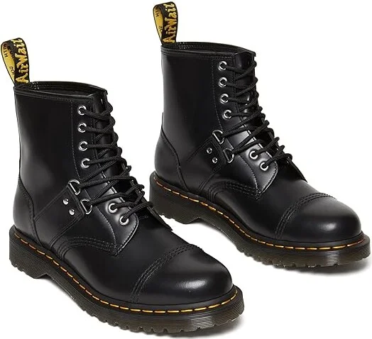 Dr. Martens 1460 Hardware Shoes Black : UK 3 (US Men's 4 - Women's 5) Medium, Leather