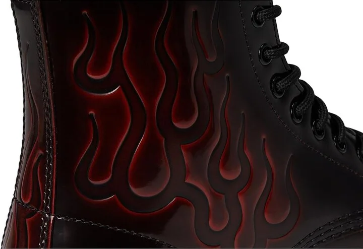 Dr. Martens 1460 Inferno Boots Cherry Red : UK 4 (US Men's 5 - Women's 6) Medium, Leather - Image 7