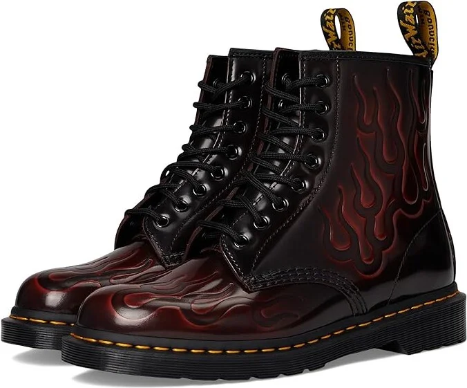 Dr. Martens 1460 Inferno Boots Cherry Red : UK 4 (US Men's 5 - Women's 6) Medium, Leather