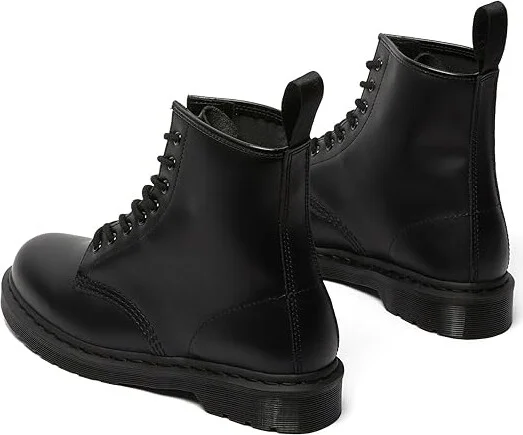 Dr. Martens 1460 Mono Boot Lace-up Boots Black Smooth : UK 3 (US Men's 4 - Women's 5) Medium, Leather - Image 5