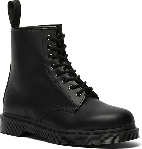 Dr. Martens 1460 Mono Boot Lace-up Boots Black Smooth : UK 3 (US Men's 4 - Women's 5) Medium, Leather - Image 6