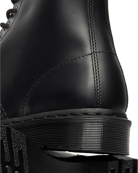 Dr. Martens 1460 Mono Boot Lace-up Boots Black Smooth : UK 3 (US Men's 4 - Women's 5) Medium, Leather - Image 8