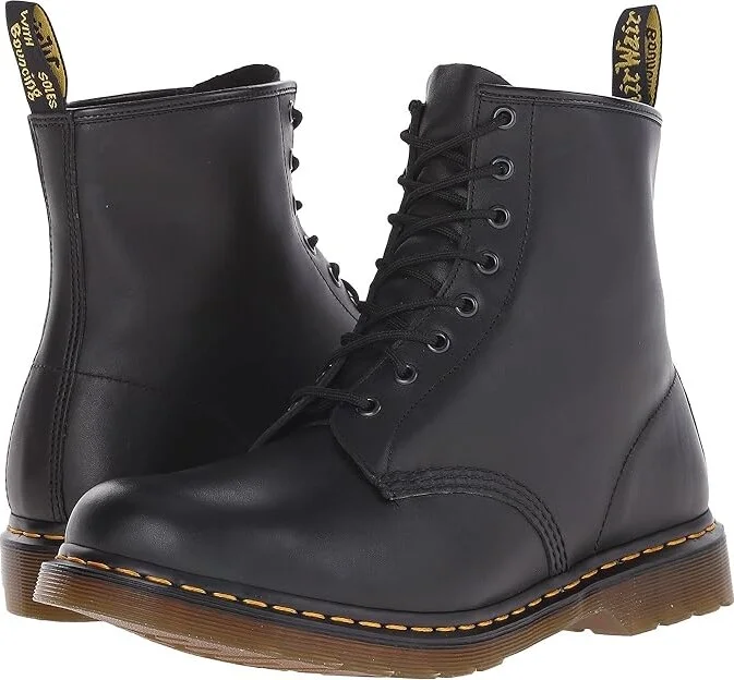 Dr. Martens 1460 Nappa Leather Lace Up Boots Lace-up Boots Black Nappa : UK 4 (US Men's 5 - Women's 6) Medium